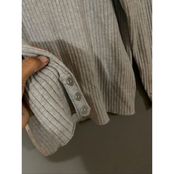 Croft & Barrow Grey Ribbed Turtleneck Sweater Size XXL NWOT - Picture 3 of 6